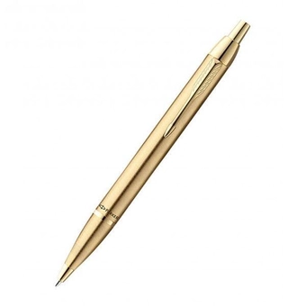  «Шариковая ручка Parker IM Brushed Metal Gold GT BP Трезубец (20 332G_TR)», бренда Parker - фото №3 - миниатюра