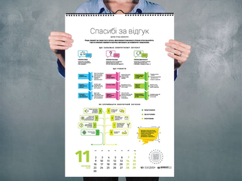 Бумажная книга «Розумний настінний календар на 2020 рік «12 soft skills 21 століття»» - фото №4 - миниатюра