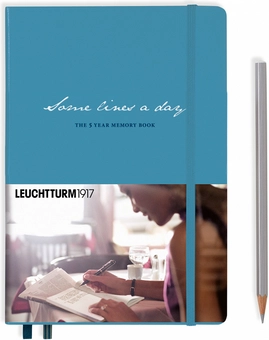  «Блокнот Leuchtturm1917 Memory Book Some lines a day синій (355276)», бренду Leuchtturm1917 - фото №1 - мініатюра