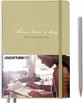«Блокнот Leuchtturm1917 Memory Book Some lines a day песочный (355275)», бренда Leuchtturm1917 - фото №1 - миниатюра