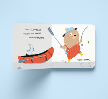 Бумажная книга «Teddy loves fishing», автор Елена Жупанова - фото №3 - миниатюра