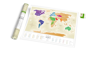 «Скретч карта мира 1DEA.me Travel Map Gold World на русском (GWRU)», бренда 1DEA.me - фото №2 - миниатюра