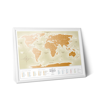 «Скретч карта мира 1DEA.me Travel Map Gold World на русском (GWRU)», бренда 1DEA.me - фото №3 - миниатюра