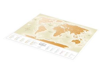 «Скретч карта мира 1DEA.me Travel Map Gold World на русском (GWRU)», бренда 1DEA.me - фото №8 - миниатюра