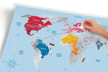 «Скретч карта мира 1DEA.me Travel map Silver World на английском языке (SW)», бренда 1DEA.me - фото №10 - миниатюра