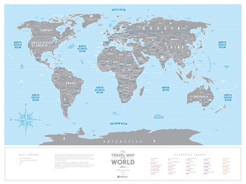 «Скретч карта мира 1DEA.me Travel map Silver World на английском языке (SW)», бренда 1DEA.me - фото №4 - миниатюра