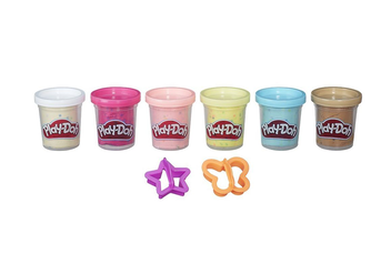  «Набір пластиліну Play-Doh 6 баночок з конфетті (5010993556458)», бренду Hasbro - фото №2 - мініатюра