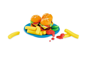  «Ігровий набір для ліплення Hasbro Play-Doh Бургер і картопля фрі (E5472)», бренду Hasbro - фото №4 - мініатюра