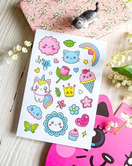  «Тимчасові тату для молодших дівчаток. Tattoos. Рожеве кошеня (10100696У)», бренда Ranok-Creative - фото №6 - миниатюра