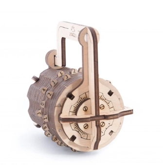  «Механический 3D пазл Ukrainian Gears Кодовый замок (70020)», бренда Ukrainian Gears / UGears - фото №1 - миниатюра