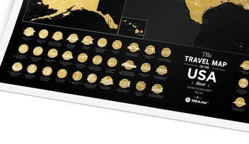  «Скретч карта 1DEA.me Travel Map of the USA Black на английском языке (USAB)», бренда 1DEA.me - фото №15 - миниатюра