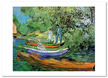 «Открытка Vincent van Gogh — Bank of the Oise at Auvers (VG105)», бренда Artistic Card - фото №1 - миниатюра
