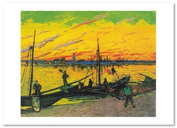 «Листівка Vincent van Gogh — Coal Barges (VG112)», бренду Artistic Card - фото №1 - мініатюра