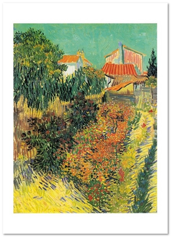 «Открытка Vincent van Gogh — Garden Behind a House (VG113)», бренда Artistic Card - фото №1 - миниатюра