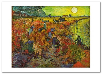 «Открытка Vincent van Gogh — Red Vineyards (VG11)», бренда Artistic Card - фото №1 - миниатюра
