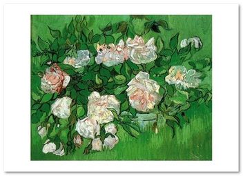 «Открытка Vincent van Gogh — Pink Roses (VG120)», бренда Artistic Card - фото №1 - миниатюра