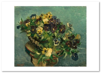 «Открытка Vincent van Gogh — Tambourine with Pansies (VG121)», бренда Artistic Card - фото №1 - миниатюра