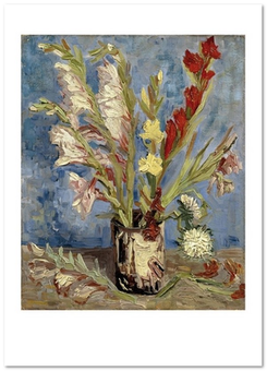  «Открытка Vincent van Gogh — Vase with Gladioli and China Asters (VG123)», бренда Artistic Card - фото №1 - миниатюра