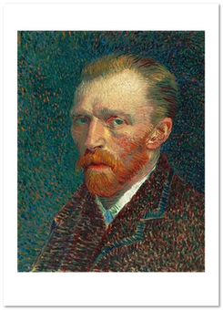  «Открытка Vincent van Gogh — Self-Portrait, 1887 (VG15)», бренда Artistic Card - фото №1 - миниатюра