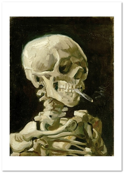 «Открытка Vincent van Gogh — Skull with a Burning Cigarette (VG16)», бренда Artistic Card - фото №1 - миниатюра