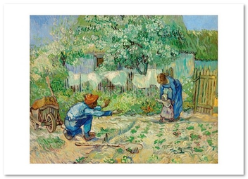  «Открытка Vincent van Gogh — First Steps, after Millet (VG31)», бренда Artistic Card - фото №1 - миниатюра