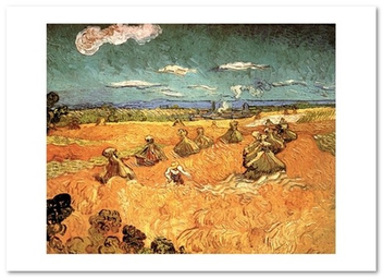  «Открытка Vincent van Gogh — Bread Stacks and Reaper (VG51)», бренда Artistic Card - фото №1 - миниатюра