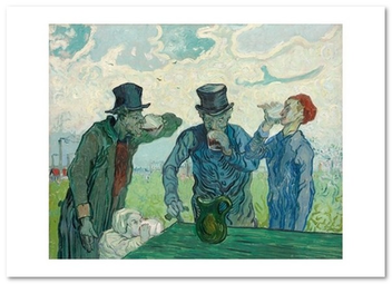  «Открытка Vincent van Gogh — The Drinkers (VG57)», бренда Artistic Card - фото №1 - миниатюра