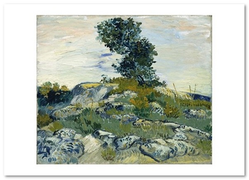 «Открытка Vincent van Gogh — The Rocks (Rocks with Oak Tree) (VG59)», бренда Artistic Card - фото №1 - миниатюра