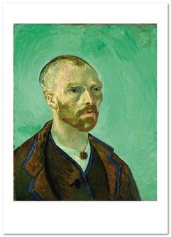  «Открытка Vincent van Gogh — Self Portrait (dedicated to Paul Gauguin) (VG68)», бренда Artistic Card - фото №1 - миниатюра