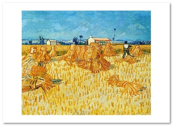  «Открытка Vincent van Gogh — Corn Harvest in Provence (VG75)», бренда Artistic Card - фото №1 - миниатюра