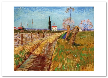 «Открытка Vincent van Gogh — Path Through a Field with Willows (VG79)», бренда Artistic Card - фото №1 - миниатюра