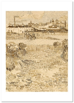  «Листівка Vincent van Gogh — Arles View from the Wheatfields (VG83)», бренду Artistic Card - фото №1 - мініатюра
