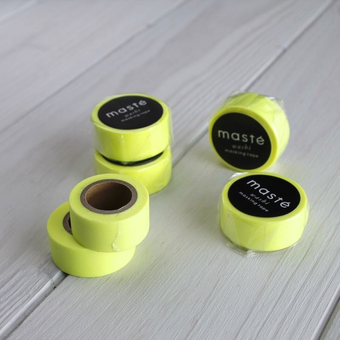  «Скотч Maste Basic Neon yellow (MST-MKT07-YE)» - фото №2 - мініатюра