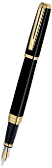 «Ручка Waterman EXCEPTION Ideal Black GT FP F (11 027)», бренда Waterman - фото №1 - миниатюра