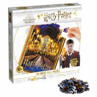  «Пазл Harry Potter Hogwarts Great Hall Puzzle 500 елементів», бренду Winning Moves - фото №4 - мініатюра