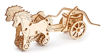 «Механический 3D пазл WOODEN.CITY Колесница да Винчи (WDC302)», бренда WOODEN.CITY - фото №1 - миниатюра