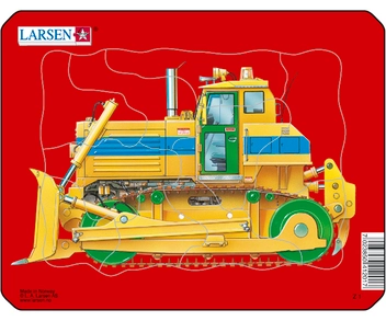 Паперова «Пазл Larsen із серії Міні Бульдозер (Z1-3)», автора Без автора– фото №1