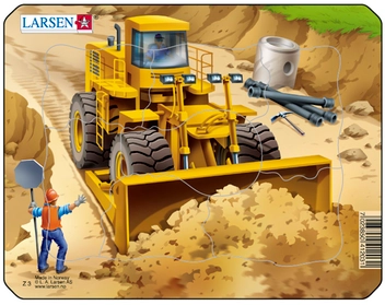 Паперова «Пазл Larsen із серії Міні Бульдозер (Z3-2)», автора Без автора– фото №1