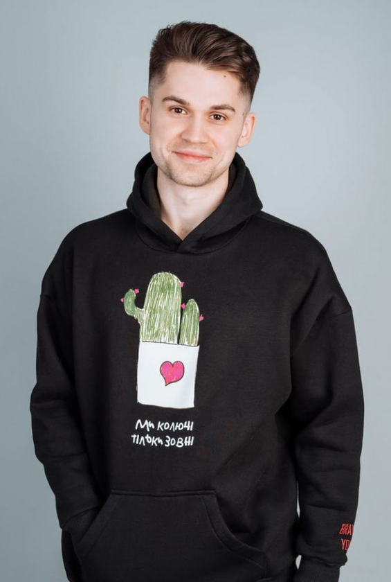 «Худи Handcrafts by orphans Кактус L», бренда Handcrafts by Orphans - фото №1