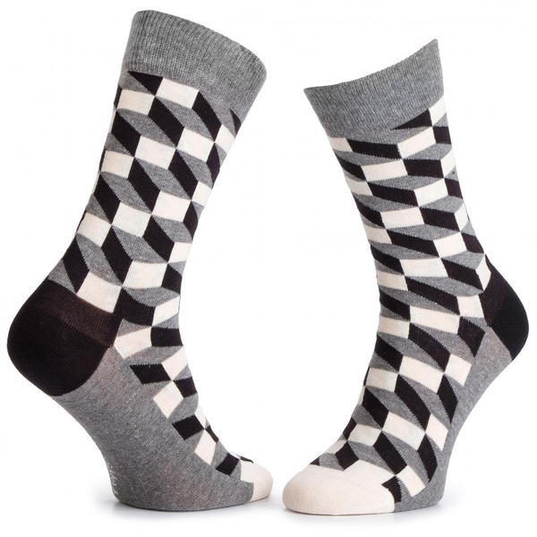 «Носки Happy Socks Seasonal Black & White Gift Box 4 пары 41-46 р (XBLW09-9100)», бренда Happy Socks - фото №1