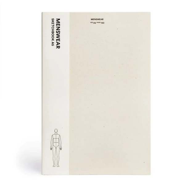 Бумажная книга «Fashionary Menswear Sketchbook A4» - фото №1