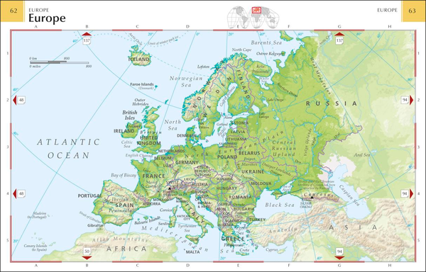 Бумажная книга «Pocket A-Z World Atlas» - фото №1