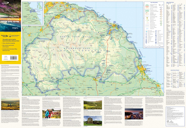 Бумажная книга «North York Moors National Park Pocket Map» - фото №1
