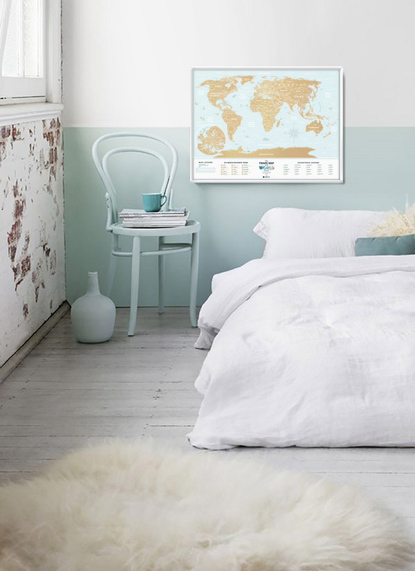  «Скретч карта мира 1DEA.me Travel Map Holiday Lagoon World», бренда 1DEA.me - фото №1