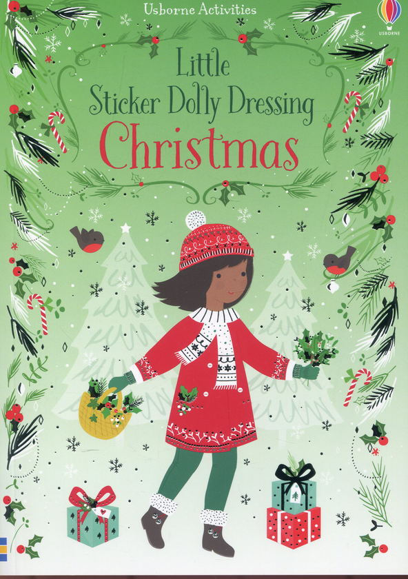 Бумажная книга «Little Sticker Dolly Dressing Christmas», автор Фиона Уотт - фото №1