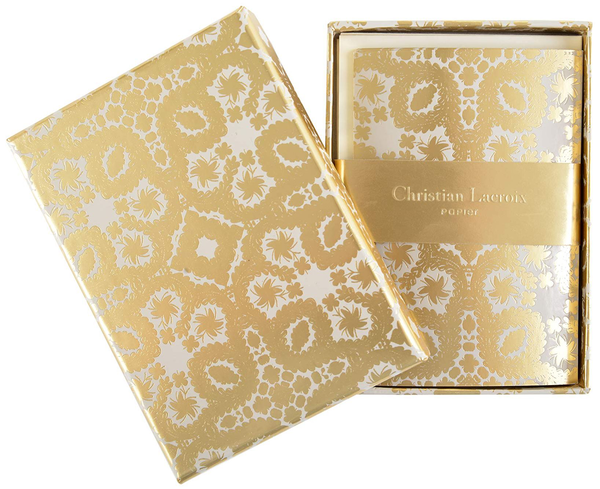Бумажная книга «Oro Y Plata Correspondence Diecut Boxed Notecards» - фото №1