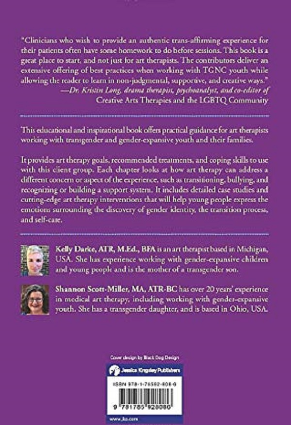 Бумажная книга «Art Therapy for Transgender and Gender-Expansive Children and Teenagers», авторов Келли Дарк, Шеннон Скотт-Миллер - фото №1