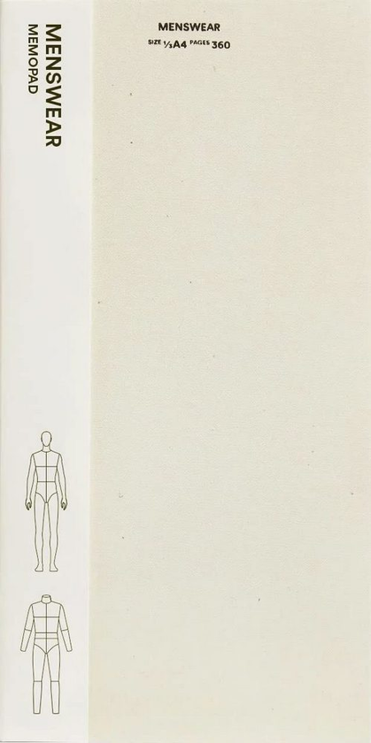 Бумажная книга «Fashionary Menswear Memopad» - фото №1