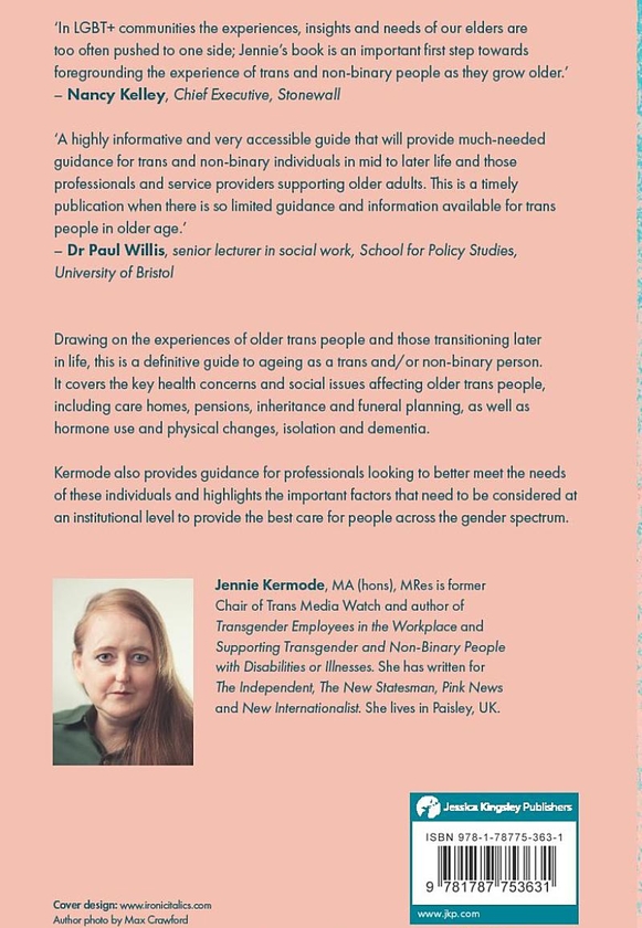Бумажная книга «Growing Older as a Trans Or Non-Binary Person», автор Дженни Кермод - фото №1