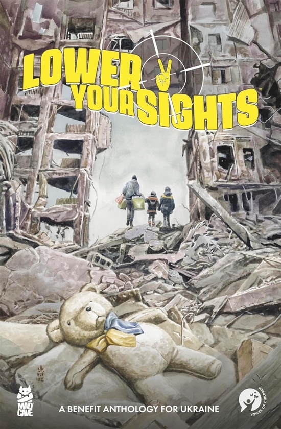 Паперова книга «Lower Your Sights: A Benefit Anthology for Ukraine», авторів Лела Гвен, Джо Коралло, Боб Франтц - фото №1